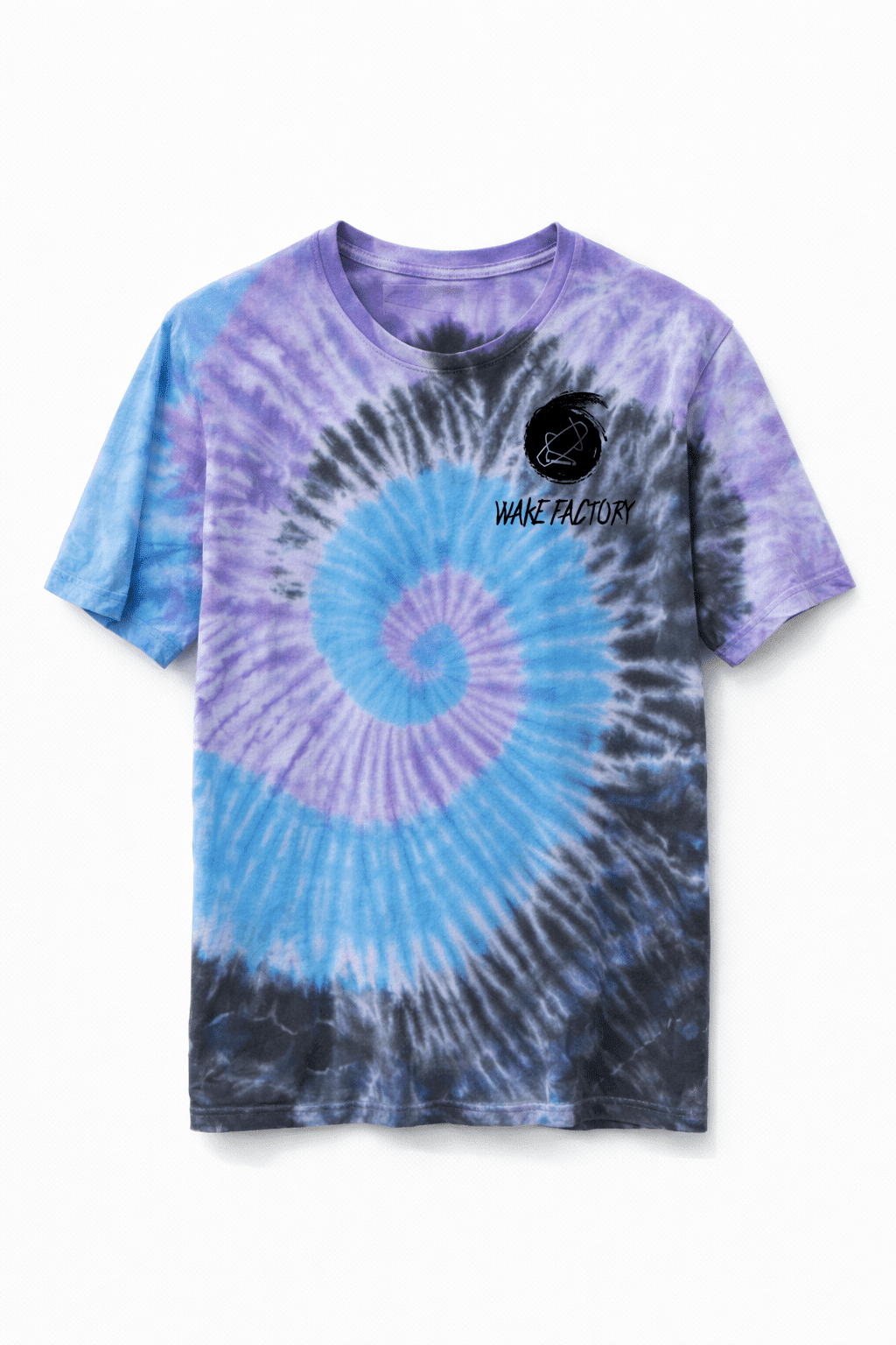 WAKEFACTORY One of a Kind Tie Dye Shirt - Blue Purple Black