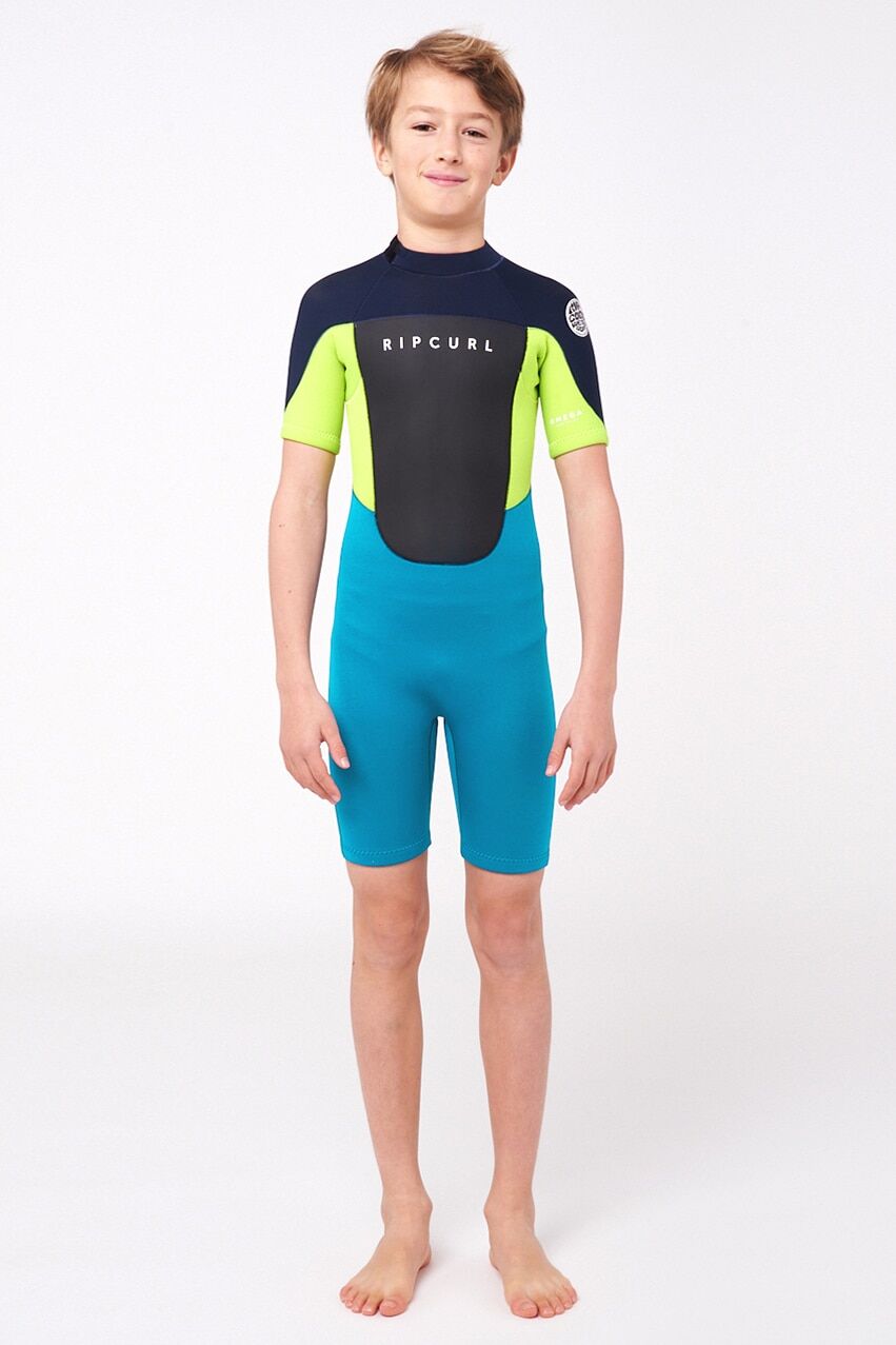 RIP CURL - Junior Omega Back Zip Springsuit - Navy Produktbild - The Omega range provides great value while maintaining essential technical features. Seamless underarms allow for a full range of motion while keeping your core and upper body nice and warm.