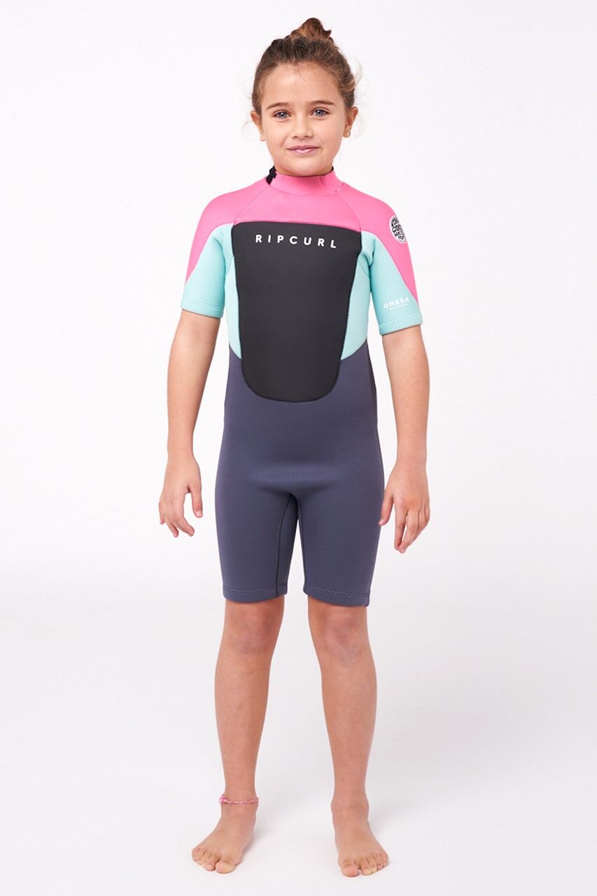 RIP CURL - Junior Omega Back Zip Springsuit - Pink, The Omega range provides great value while maintaining essential technical features. Seamless underarms allow for a full range of motion while keeping your core and upper body nice and warm., Wakeboard, Wetsuits > Short suits, Wakesurf, Wakesurf > Wetsuits, Wakeboard > Wetsuits, Wetsuits, Kids, Rip Curl, Wassersport, Lifestyle RIP CURL - Junior Omega Back Zip Springsuit - Pink Produktbild - The Omega range provides great value while maintaining essential technical features. Seamless underarms allow for a full range of motion while keeping your core and upper body nice and warm.