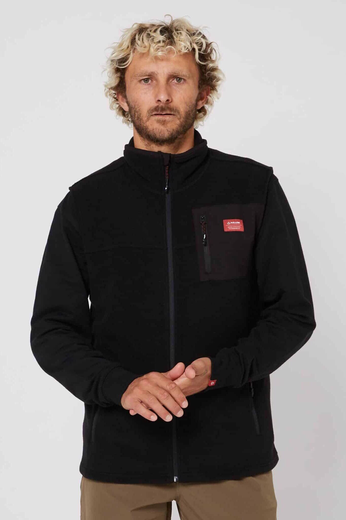 Follow Polar Fleece Vest Black1 Follow Polar Fleece Vest Black1
