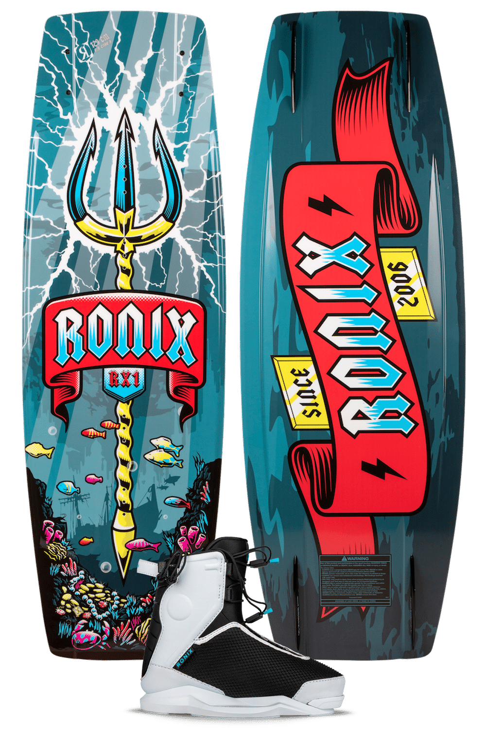 Ronix 2026 Boy's Rx1 W:vision Pro Junior Boat Wakeboard Package Ronix 2026 Boy's Rx1 W:vision Pro Junior Boat Wakeboard Package