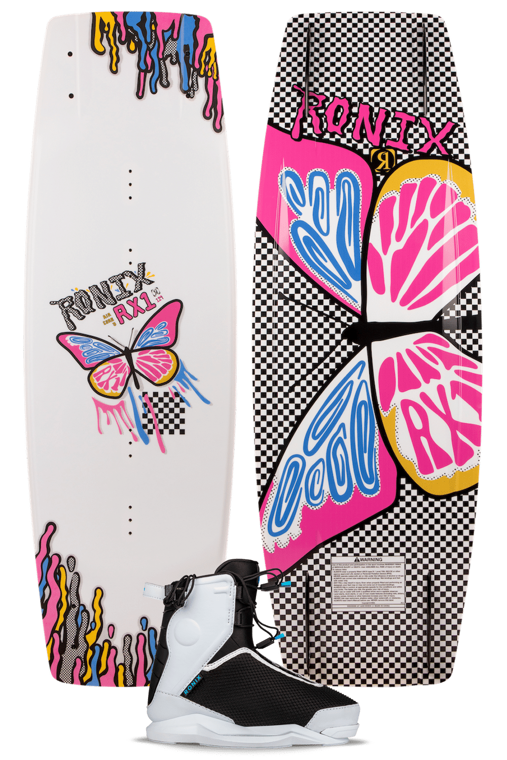 Ronix 2026 Girl's Rx1 W:vision Pro Junior Boat Wakeboard Package Ronix 2026 Girl's Rx1 W:vision Pro Junior Boat Wakeboard Package