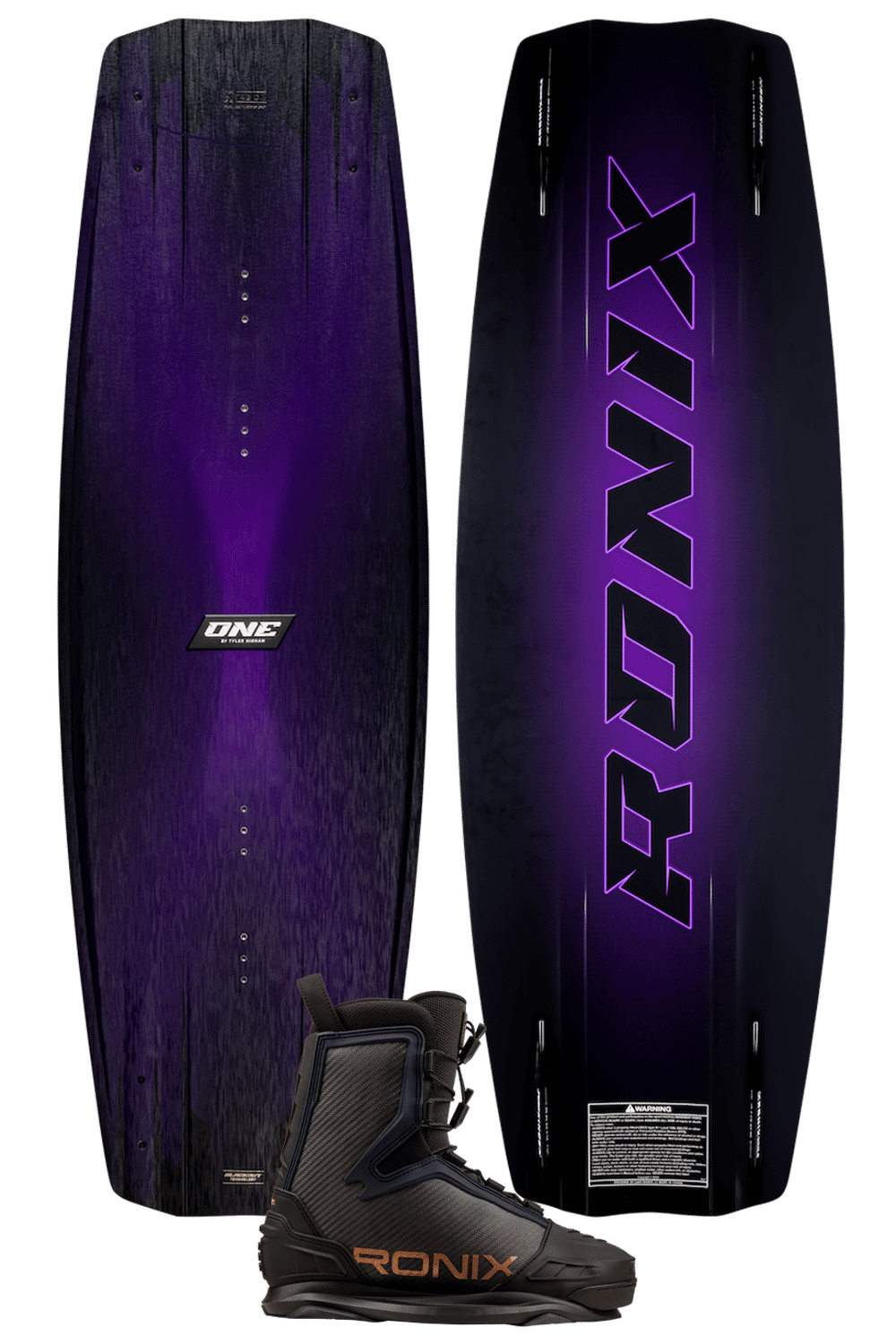 Ronix 2026 One Blackout Wone Carbitex Boat Wakeboard Package Ronix 2026 One Blackout Wone Carbitex Boat Wakeboard Package