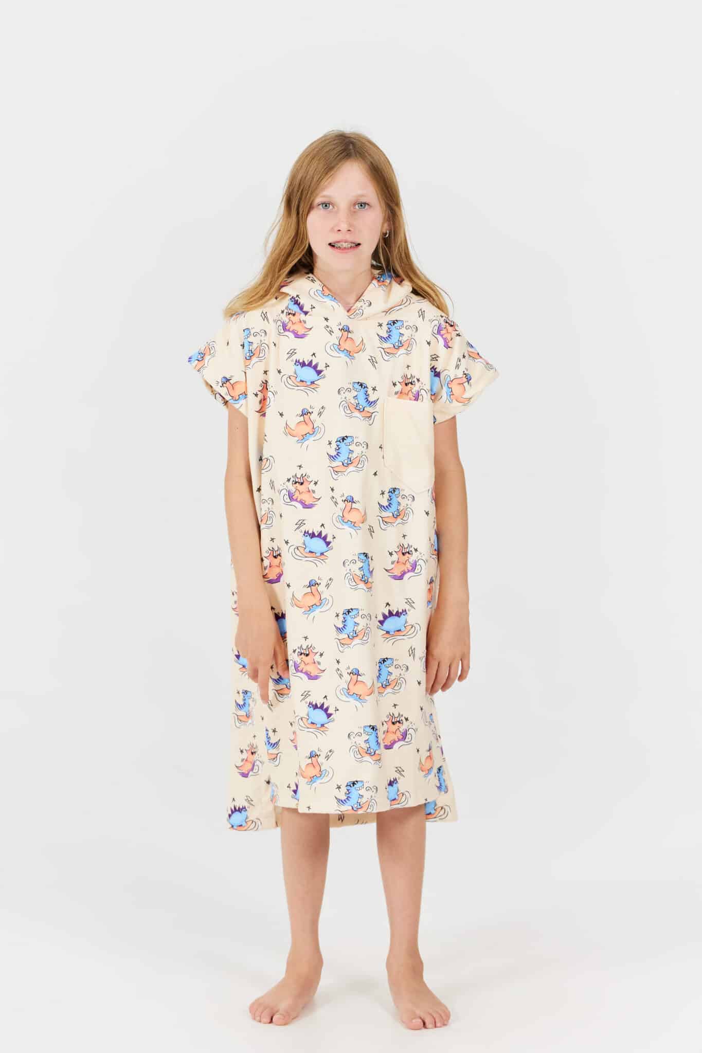 After Essentials Kids Poncho Dino Peach After Essentials Kids Poncho Dino Peach
