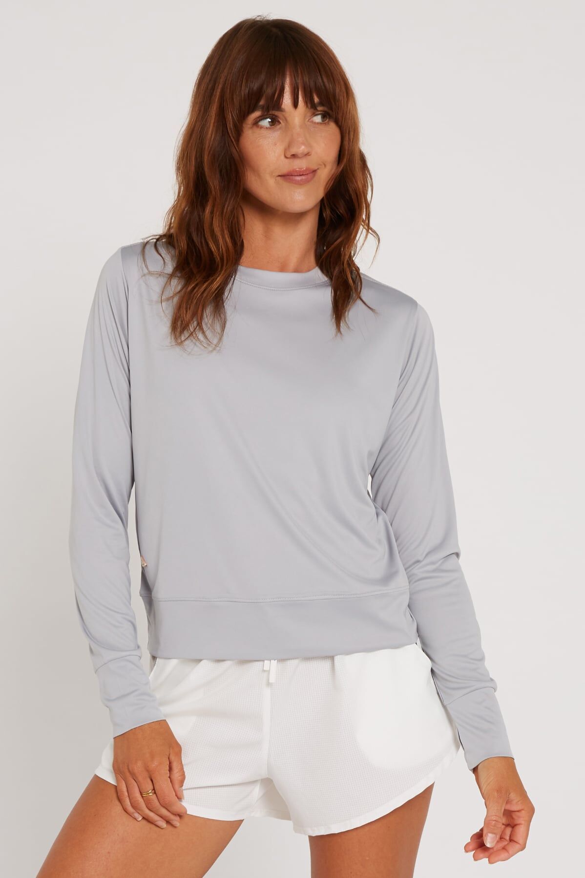 Follow Elara Sun Tee L:s Light Grey3